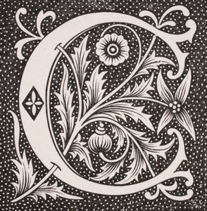 Lettre décorée 
